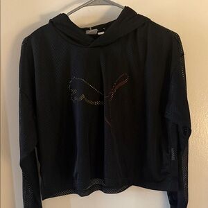Puma Black Mesh Pullover